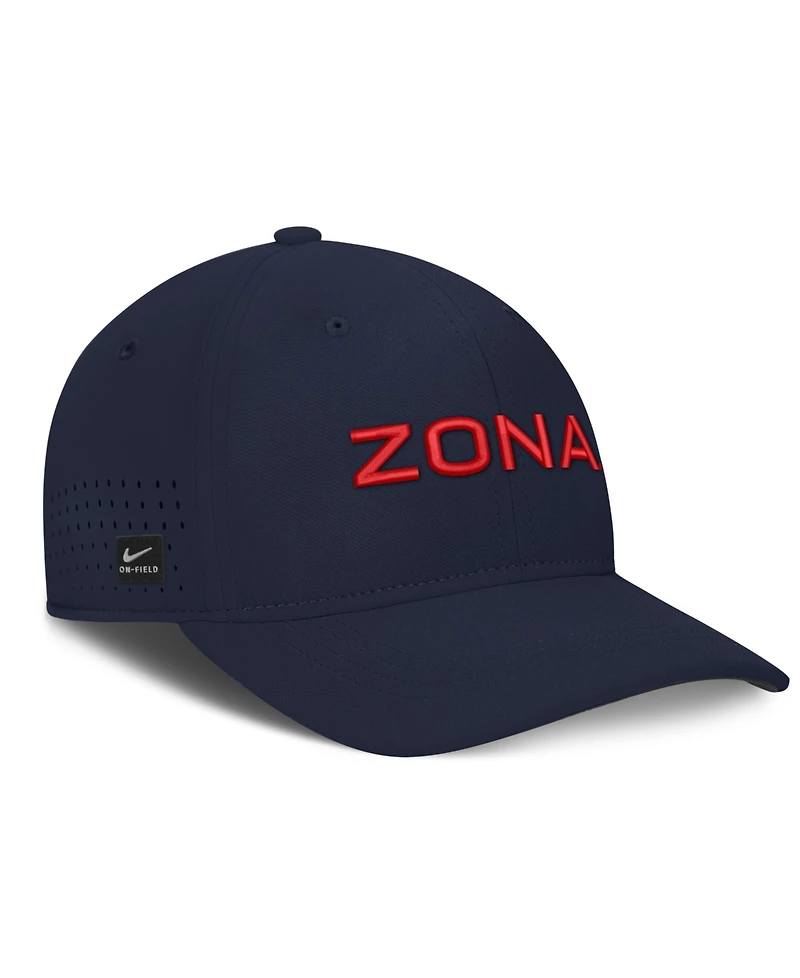 Nike Men's Navy Arizona Wildcats Gameday Aerobill Swooshflex Dri-fit Hat