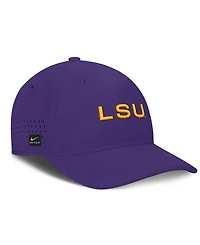 Nike Men's Purple Lsu Tigers Gameday Aerobill Swooshflex Dri-fit Hat