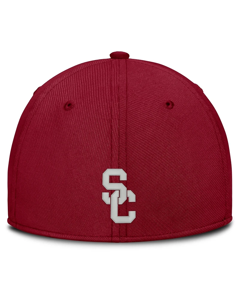 Nike Men's Cardinal Usc Trojans Rise On-Field Swoosh Flex Dri-fit Hat