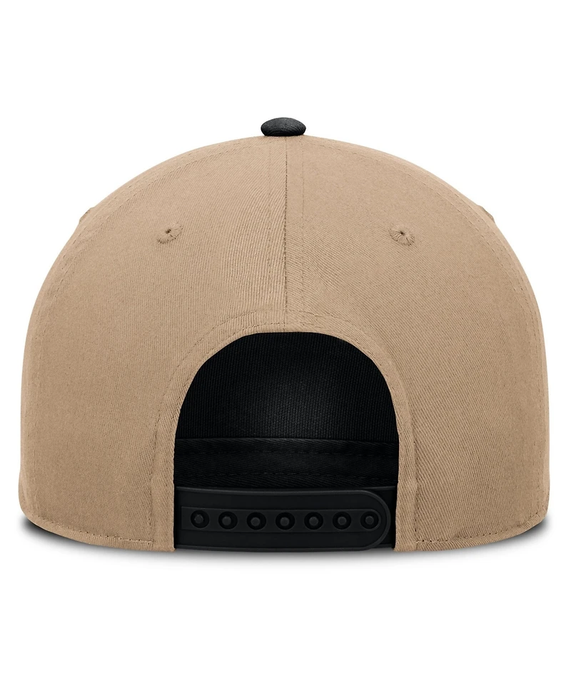 Nike Men's Khaki/Black Chicago Cubs Rise A-Frame Adjustable Hat