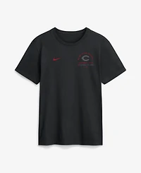 Nike Men's Black Cincinnati Reds Split Logo T-Shirt