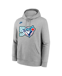 Nike Men's Heather Gray Toronto Blue Jays 50th Season Club Hoodie