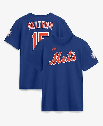 Nike Men's Carlos Beltran Royal New York Mets National Baseball Hall of Fame Class 2026 Name & Number T-Shirt