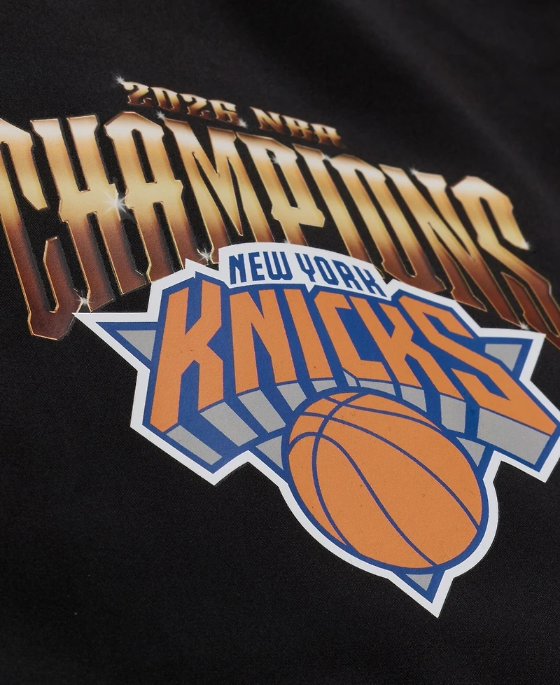 Mitchell & Ness Men's Black New York Knicks 2026 Nba Finals Champions Satin Full-Snap Jacket