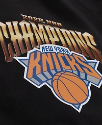 Mitchell & Ness Men's Black New York Knicks 2026 Nba Finals Champions Satin Full-Snap Jacket