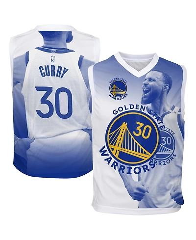 Outerstuff Big Boys and Girls Stephen Curry Royal Golden State Warriors Hometown Fashion Jersey