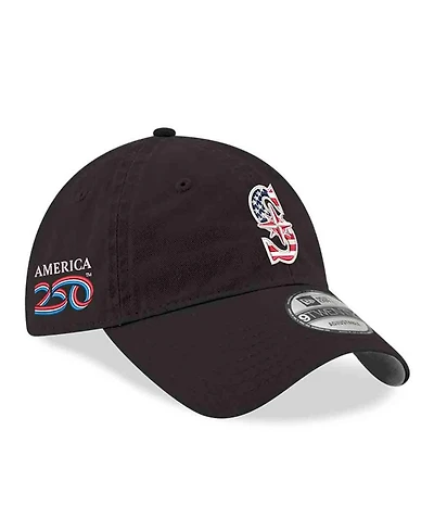 New Era Men's Black Seattle Mariners America 250 9TWENTY Adjustable Hat