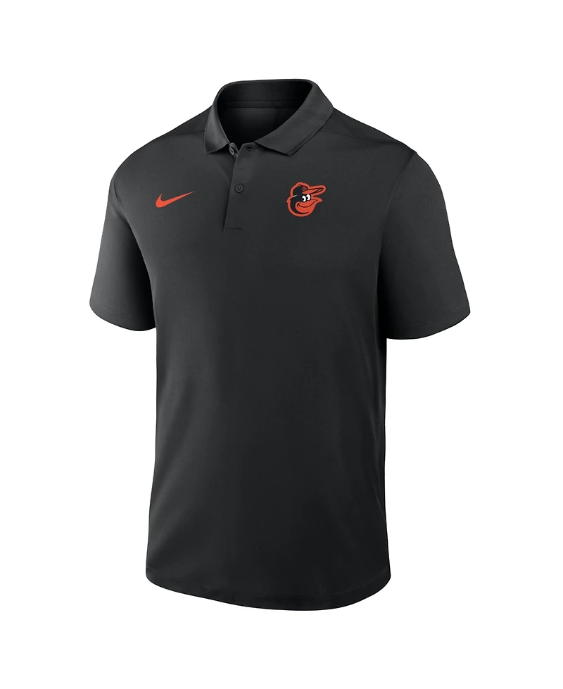Nike Men's Black Baltimore Orioles Dri-fit Victory Polo Shirt