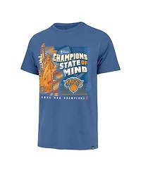 '47 Brand Men's Blue New York Knicks 2026 Nba Finals Champions Statue of Liberty Franklin T-Shirt