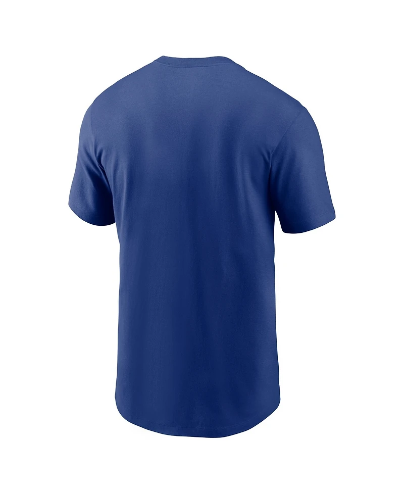 Nike Men's Royal Atlanta Braves Cooperstown Collection Wordmark T-Shirt