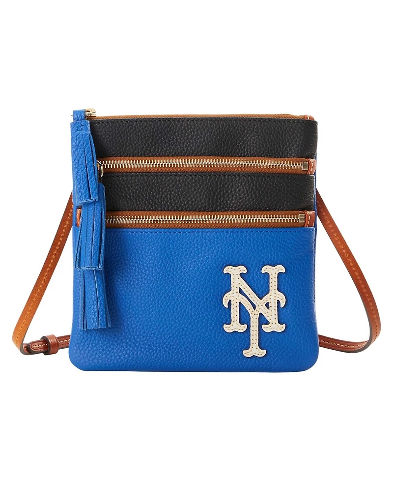 Dooney & Bourke New York Mets Infield Triple Zip Crossbody Purse