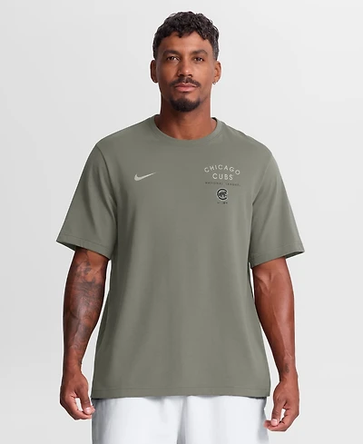 Nike Men's Olive Chicago Cubs Statement Dri-fit Primary T-Shirt