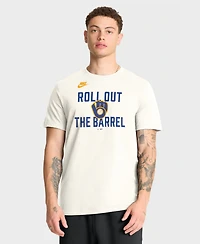 Nike Men's Cream Milwaukee Brewers Cooperstown Collection ‘70s Inspired T-Shirt