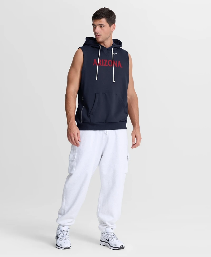 Nike Men's Navy Arizona Wildcats 2026 Sideline Sleeveless Dri-fit Hoodie