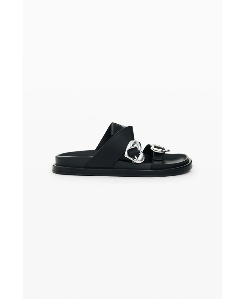 Desigual Women's Sandalia plataforma corazon
