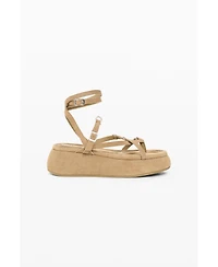 Desigual Women's Platform Leather Sandal