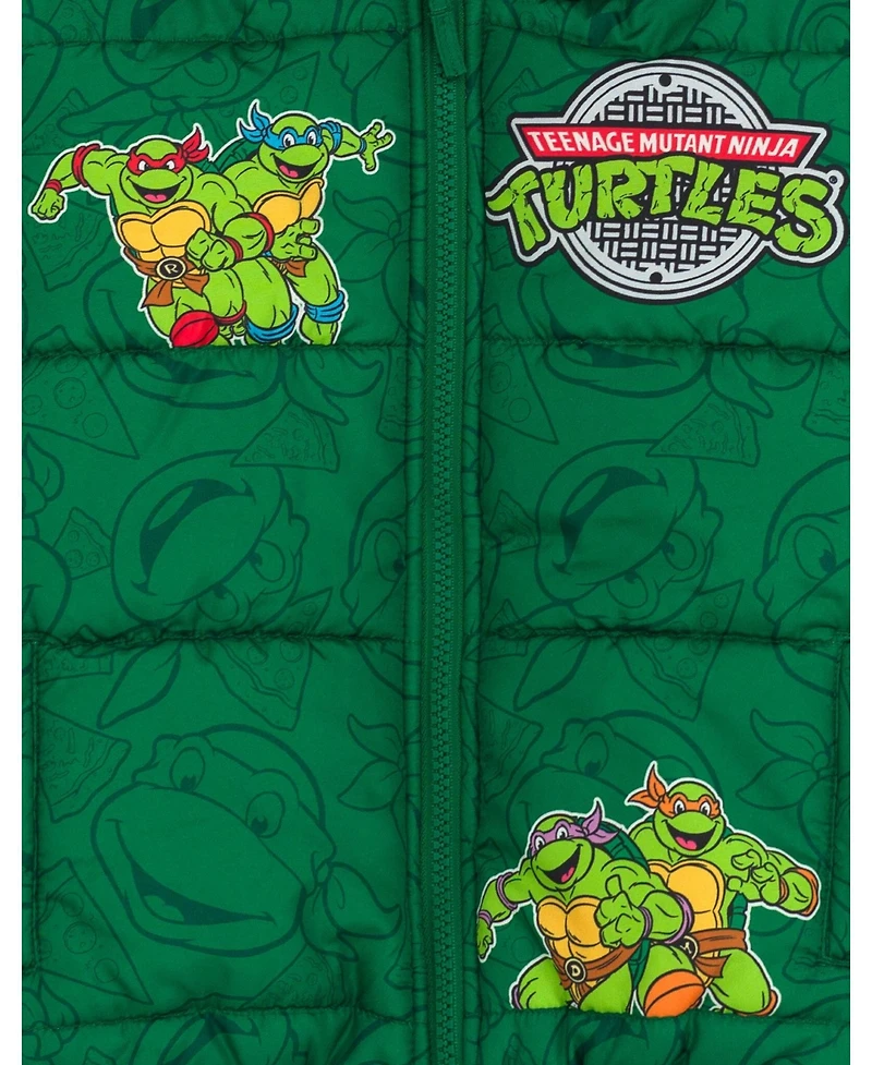 Teenage Mutant Ninja Turtles Boys' ( 5-6 10-12 ) Hooded Puffer Jacket