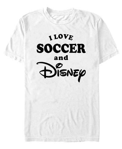 Fifth Sun Men's Love Soccer and Disney Graphic T-Shirt