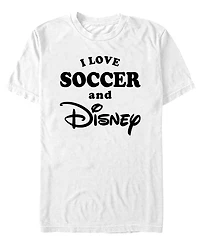 Fifth Sun Men's Love Soccer and Disney Graphic T-Shirt