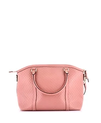 Pre-Owned Gucci Medium Britt Convertible Dome Satchel Microguccissima Leather