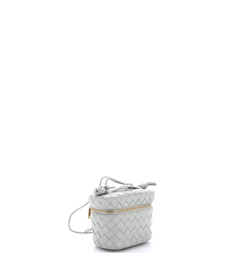 Pre-Owned Bottega Veneta Mini Vanity Case on Strap Intrecciato Leather