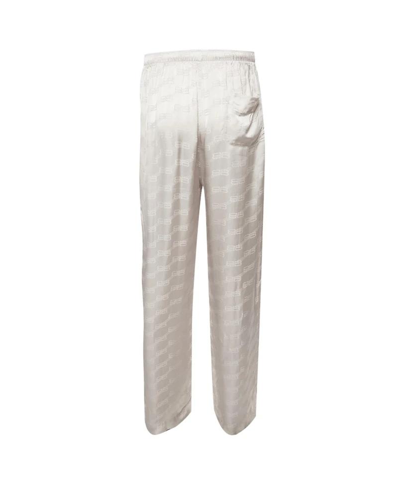 Pre-Owned Balenciaga Men's Monogram Jacquard Satin Pajama Pants