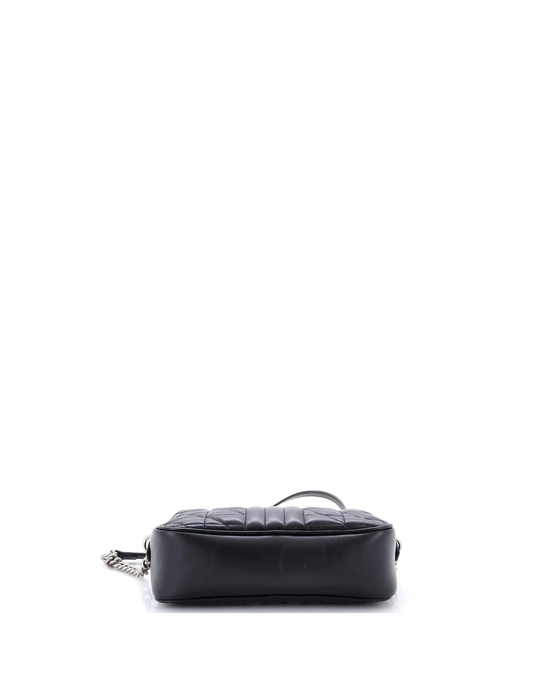 Pre-Owned Gucci Small Gg Marmont Shoulder Bag Mixed Matelasse Leather
