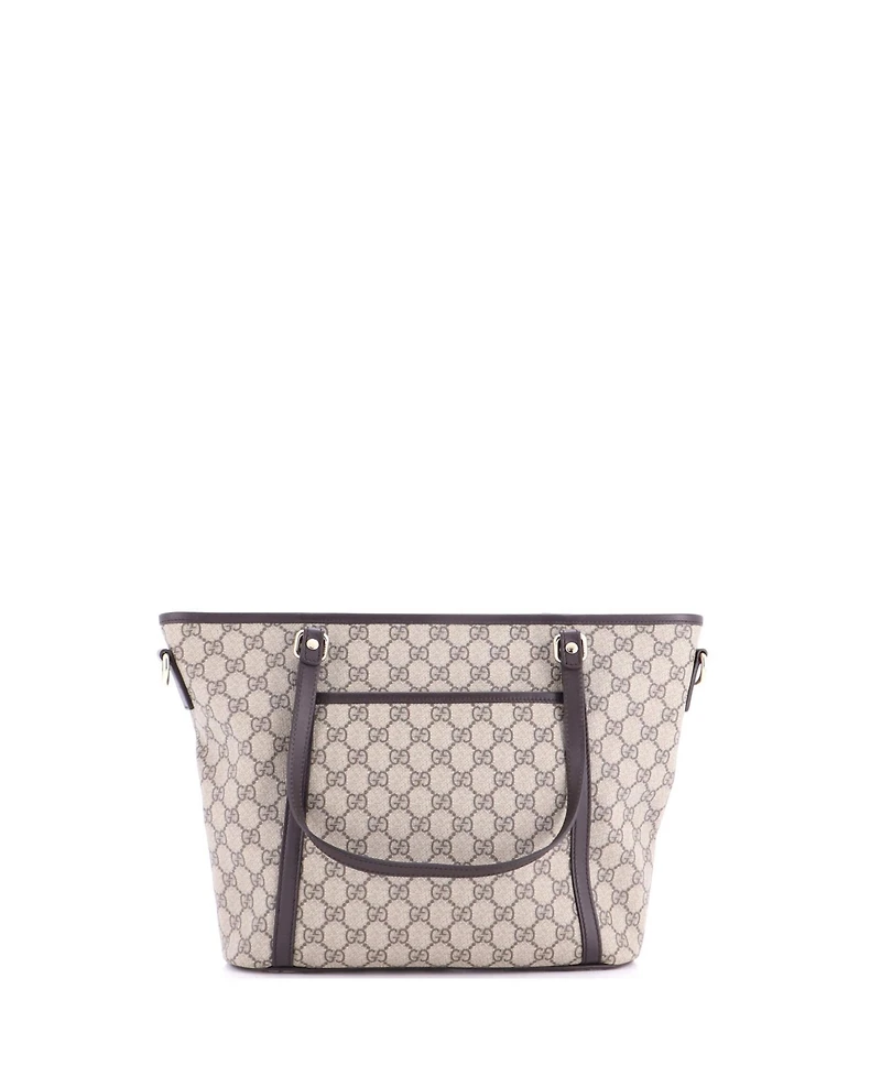 Pre-Owned Gucci Medium Front Pocket Convertible Tote Gg Coated Canvas