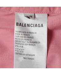 Pre-Owned Balenciaga Women's Monogram Print Oversized Cotton Shirt