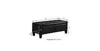 Flynama Linen Storage Ottoman Bench