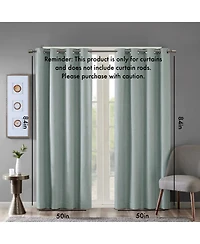 Avobird Printed Blackout Grommet Top Curtain Panel only 1 Piece Panel