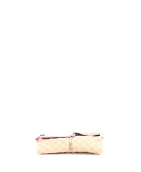 Pre-Owned Gucci Small Vintage Double Belt Bag Gg Canvas with Leather
