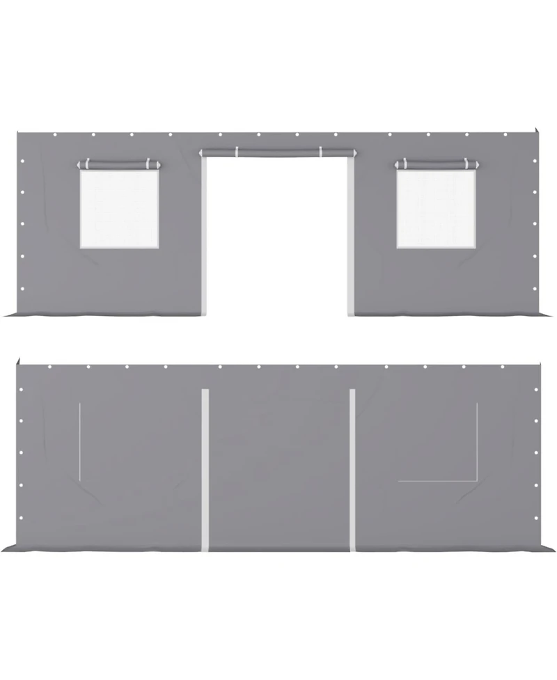 gaomon Heavy Duty Carport Sidewalls - 220G Pe Fabric, Weatherproof and Uv Protection