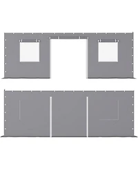 gaomon Heavy Duty Carport Sidewalls - 220G Pe Fabric, Weatherproof and Uv Protection