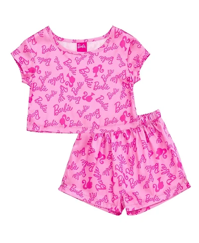 Barbie Girls (4-16) 2-Piece Pajama Shorts Set