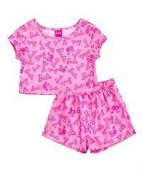 Barbie Girls (4-16) 2-Piece Pajama Shorts Set