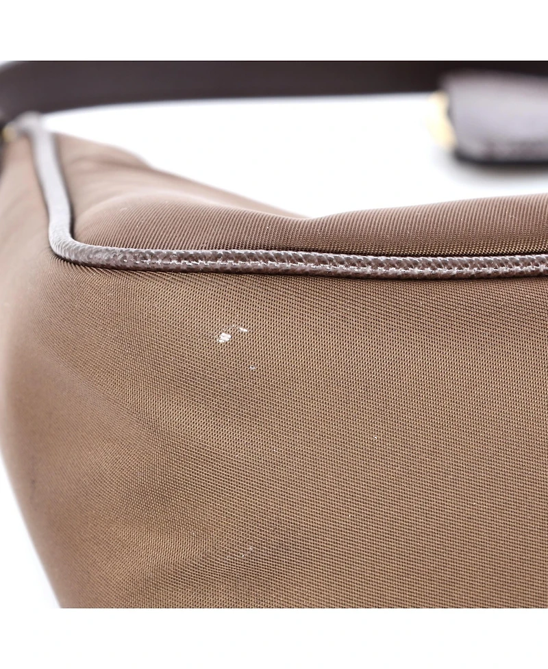 Pre-Owned Prada Mini Re-Edition 2005 Hobo Tessuto with Saffiano Leather