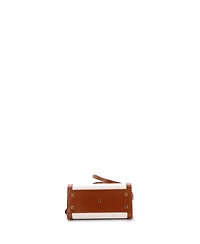 Pre-Owned Saint Laurent Small Uptown Tote Canvas with Leather
