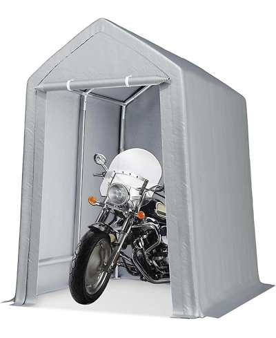 gaomon 6x8 Ft Portable Shed Outdoor Motorcycle Covers Storage Shelter, Heavy Duty Storage Shed