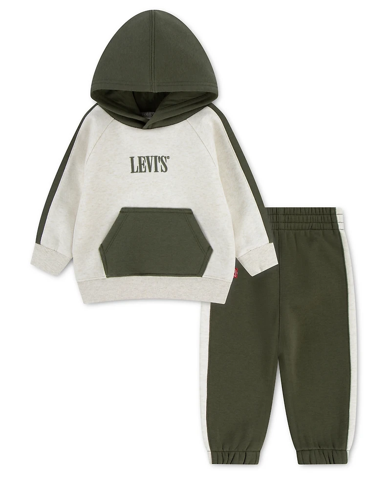 Levi's Baby Boys' Color-block Hoodie and Joggers, 2-Piece Set