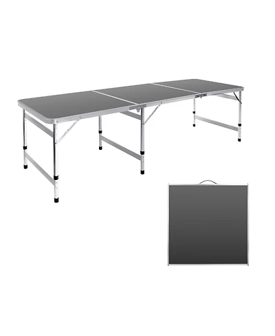 Piscifun Camping Folding Table Portable Picnic Aluminum Adjustable Height Outdoor Bbq