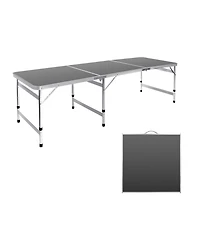 Piscifun Camping Folding Table Portable Picnic Aluminum Adjustable Height Outdoor Bbq