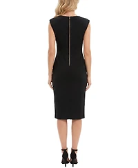 Ny Collection Women's Sleeveless Square Neck Sheath Dress