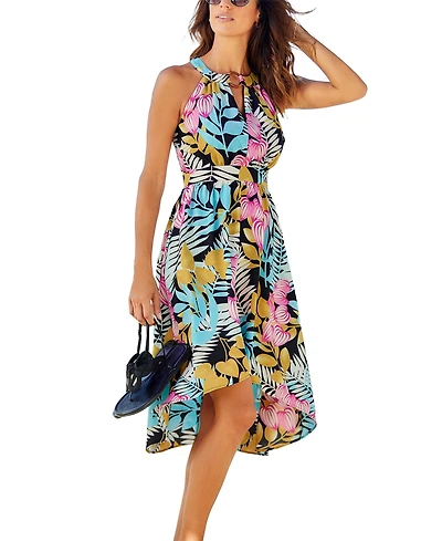 Lascana Women's High Low Cutout Dress
