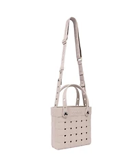 Crocs Women's Woven Style Crossbody Tote with Top Handles and Removeable Strap