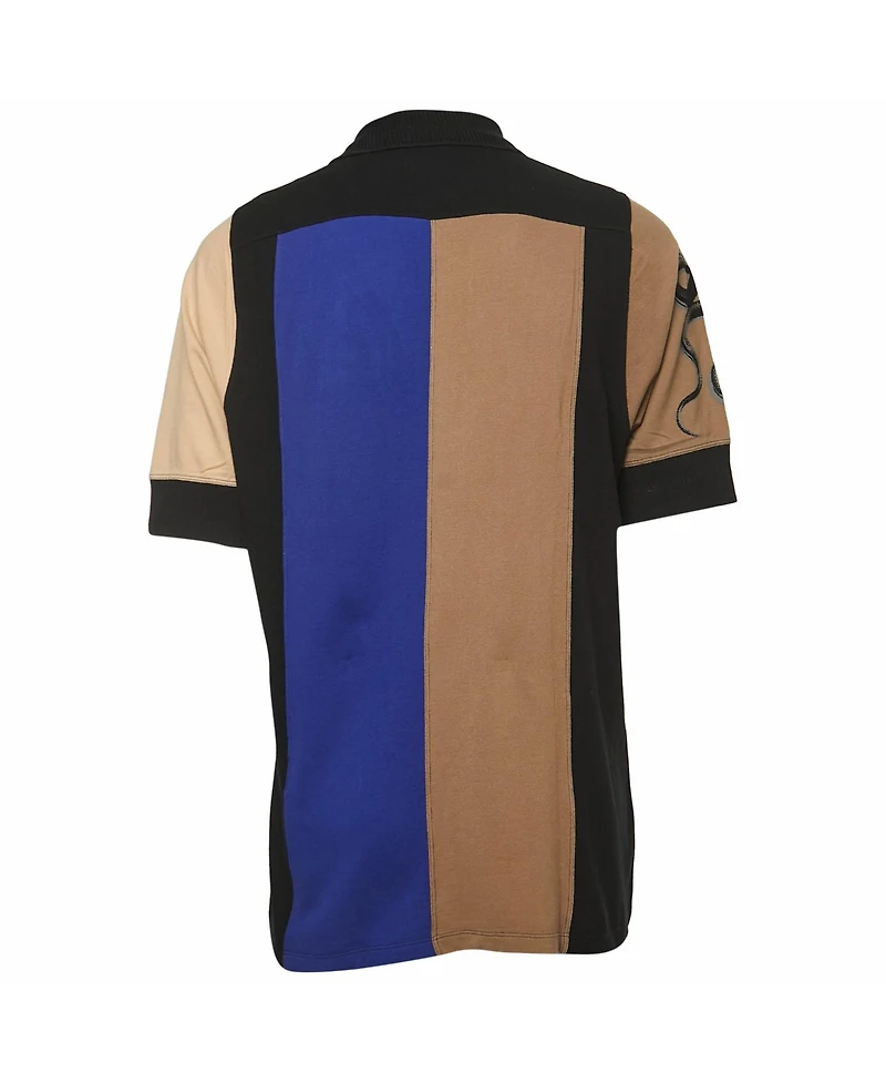 Pre-Owned Roberto Cavalli Big & Tall Patterned Cotton Polo T-Shirt