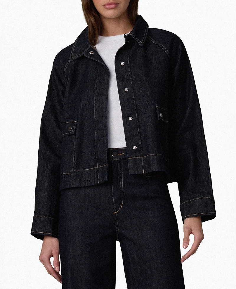 Joe's Jeans Women's Collared Patch Pocket Swing Jacket