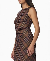 Joe's Jeans Women's The Meg Plaid Sleeveless Top