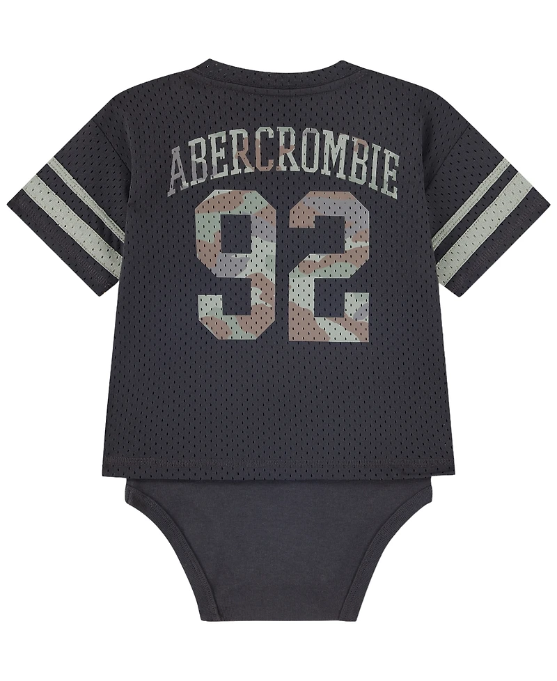 abercrombie kids Baby Boys' Short-Sleeve Sport Bodysuit