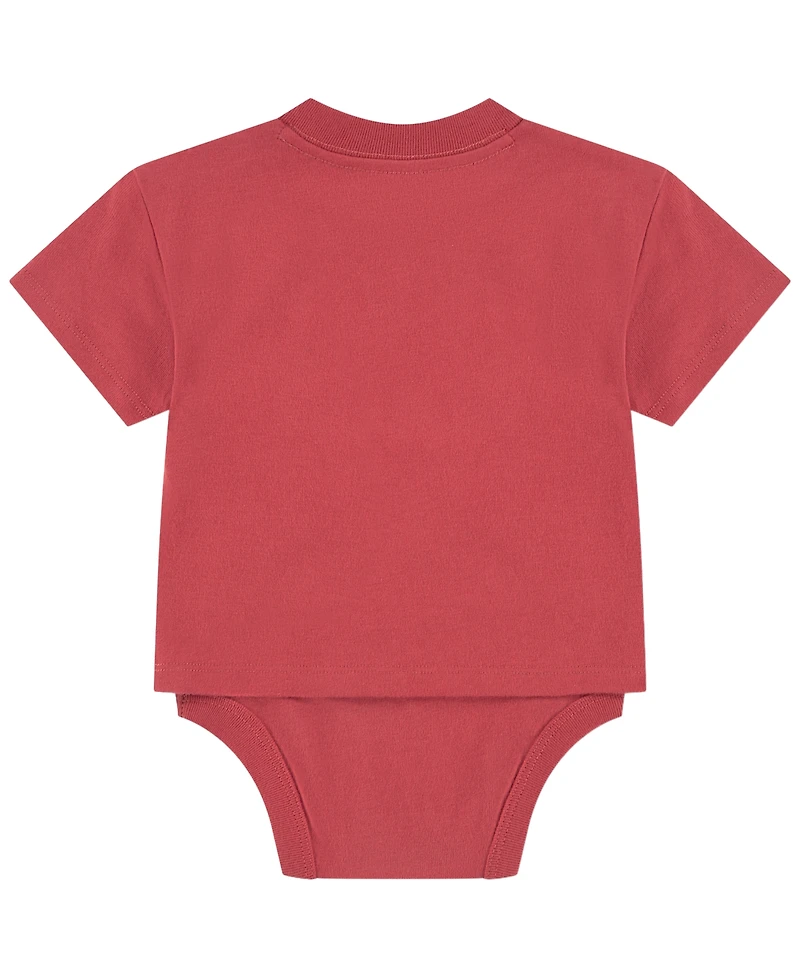 abercrombie kids Baby Boys' Y2K Crest Twofer Short-Sleeve Bodysuit